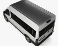 Peugeot Boxer Passenger Van L2H2 2024 3D模型 顶视图