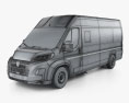 Peugeot Boxer Passenger Van L4H2 2024 3D模型 wire render