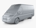 Peugeot Boxer Passenger Van L4H2 2024 Modello 3D clay render