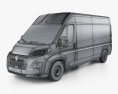 Peugeot e-Boxer Panel Van L3H2 2024 3Dモデル wire render