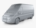 Peugeot e-Boxer Panel Van L3H2 2024 3Dモデル clay render