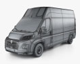 Peugeot e-Boxer Panel Van L3H3 2024 3D模型 wire render