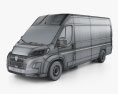 Peugeot e-Boxer Panel Van L4H2 2024 3Dモデル wire render