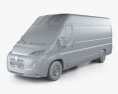 Peugeot e-Boxer Panel Van L4H2 2024 3Dモデル clay render