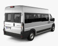Peugeot e-Boxer Passenger Van L3H2 2024 3D-Modell Rückansicht