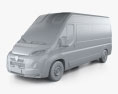 Peugeot e-Boxer Passenger Van L3H2 2024 Modello 3D clay render