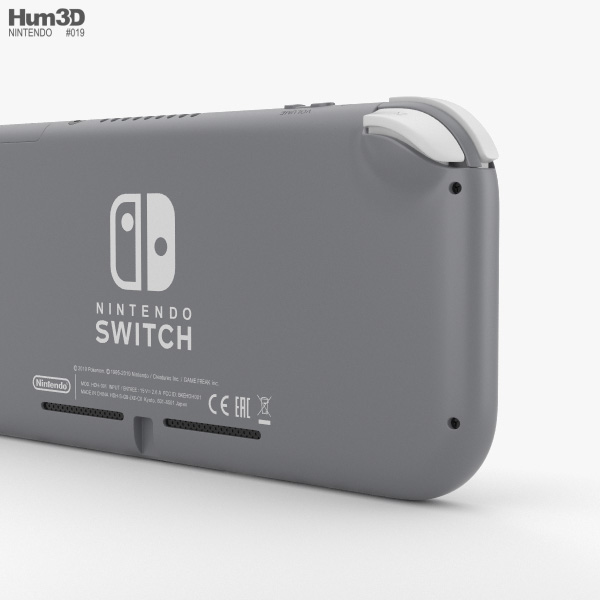 Nintendo Switch Lite Gray 3D model - Download Electronics on