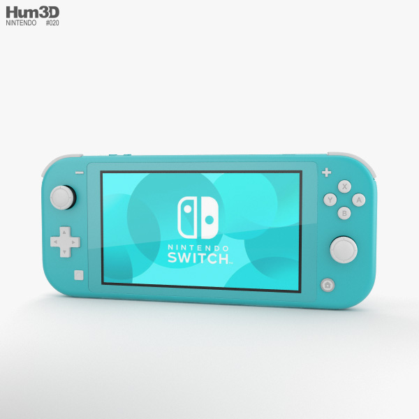 Nintendo Switch Lite Turquoise 3D 모델 