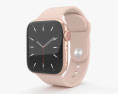 Apple Watch Series 5 40mm Gold Aluminum Case with Sport Band 3D模型
