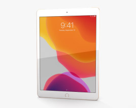 Apple iPad 10.2 Cellular Gold Modelo 3d