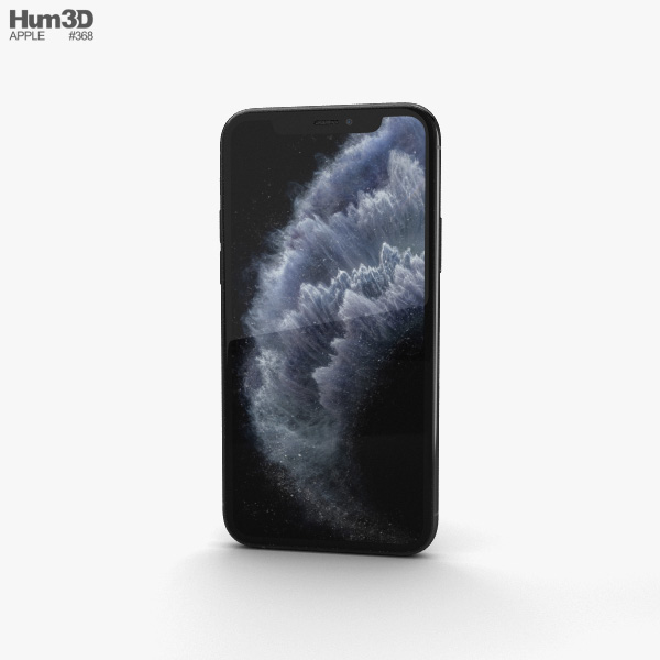 Apple iPhone 11 Pro Space Gray 3D 모델 