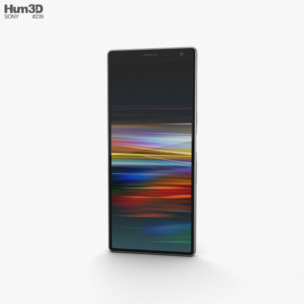 Sony Xperia 10 Plus Silver 3D-Modell