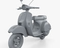 Piaggio Vespa PX 125 2012 3D-Modell clay render