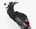 Piaggio Vespa Sprint 2016 3D模型 顶视图
