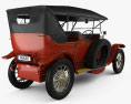 Pierce-Arrow Model 66-A 7-passenger Touring 1913 3D 모델  back view