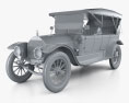 Pierce-Arrow Model 66-A 7-passenger Touring 1913 3D-Modell clay render