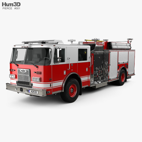 Pierce 消防車 Pumper 2015 3Dモデル