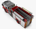 Pierce Fire Truck Pumper 2015 3d model top view