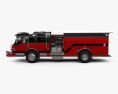 Pierce E402 Pumper Fire Truck 2018 3d model side view