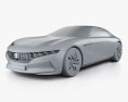 Pininfarina HK GT 2018 3D-Modell clay render