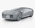 Pininfarina Teorema 2021 3d model clay render