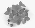 Клубника растение 3D модель