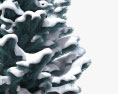 Abete blu invernale Modello 3D