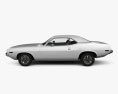 Plymouth Barracuda hardtop 1974 3d model side view