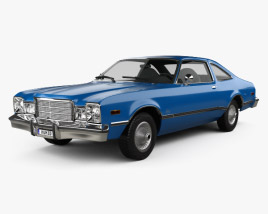 3D model of Plymouth Volare coupe 1977