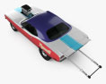 Plymouth Barracuda Dragster 1974 3d model top view