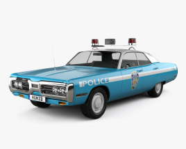 Plymouth Fury Police 1972 3D model
