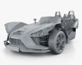 Polaris Slingshot 2015 3d model clay render