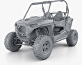 Polaris RZR S 900 2017 3D модель clay render