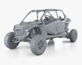 Polaris RZR Pro R 4 Sport 2024 3D-Modell clay render