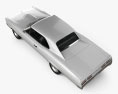 Pontiac GTO 1967 Modello 3D vista dall'alto