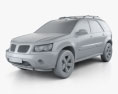 Pontiac Torrent 2009 3d model clay render