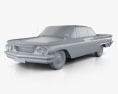 Pontiac Ventura coupe 1960 3D模型 clay render