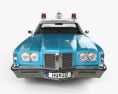 Pontiac Catalina Polizei 1972 3D-Modell Vorderansicht
