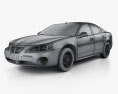 Pontiac Grand Prix GTP 2008 3D模型 wire render