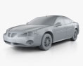 Pontiac Grand Prix GTP 2008 3D-Modell clay render