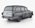 Pontiac Chieftain Deluxe Универсал 1953 3D модель