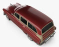 Pontiac Chieftain Deluxe Giardinetta 1953 Modello 3D vista dall'alto