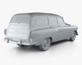 Pontiac Chieftain Deluxe 스테이션 왜건 1953 3D 모델 