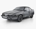 Pontiac Sunbird GT Coupe 1993 3D модель wire render