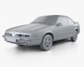 Pontiac Sunbird GT Coupe 1993 Modèle 3d clay render