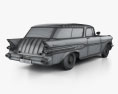 Pontiac Star Chief Custom Safari 2ドア 1957 3Dモデル