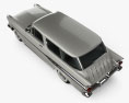 Pontiac Star Chief Custom Safari двухдверный 1957 3D модель top view