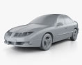 Pontiac Sunfire 2005 3d model clay render