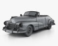 Pontiac Torpedo Eight Deluxe 敞篷车 1948 3D模型 wire render