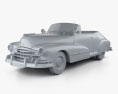 Pontiac Torpedo Eight Deluxe 敞篷车 1948 3D模型 clay render